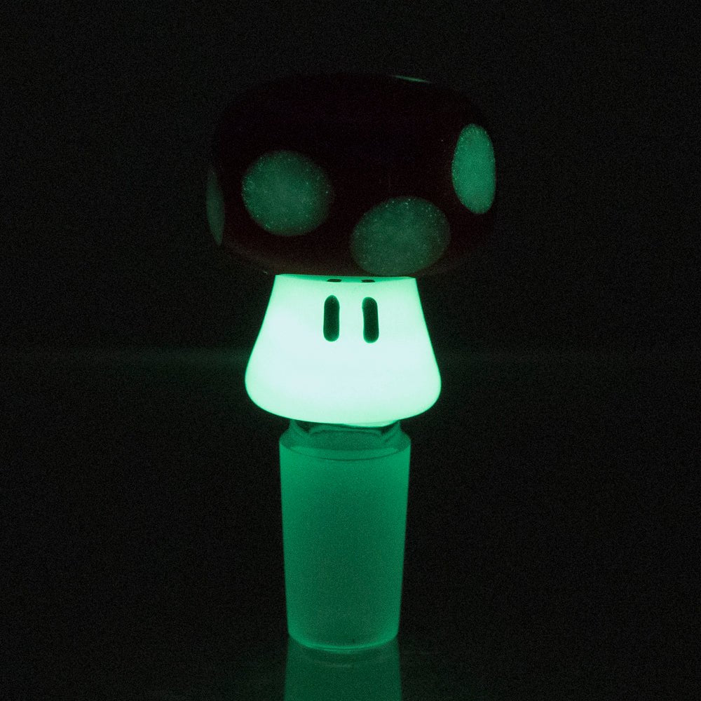 Empire Glassworks Red Mushroom Bowl Piece