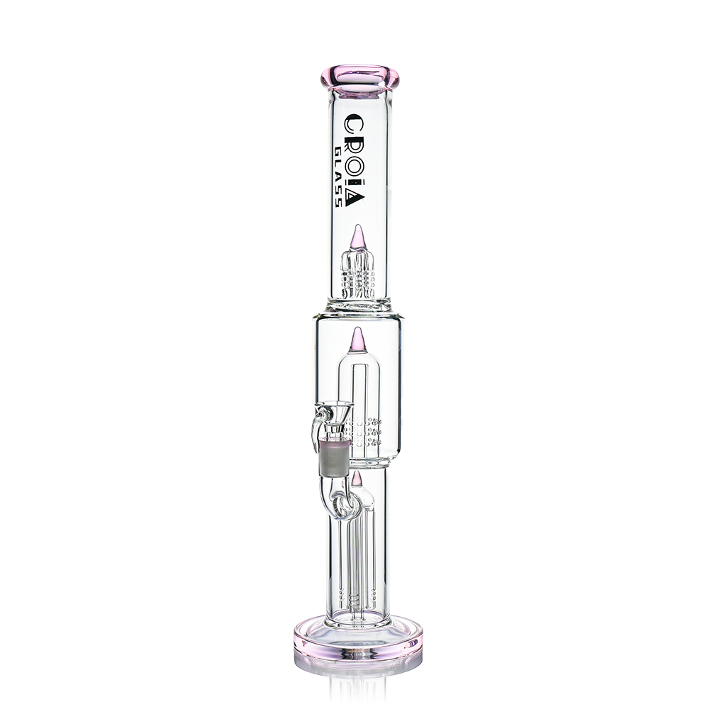 16" Triple Rocket-Perc Scientific Glass Bong | Croia Glass