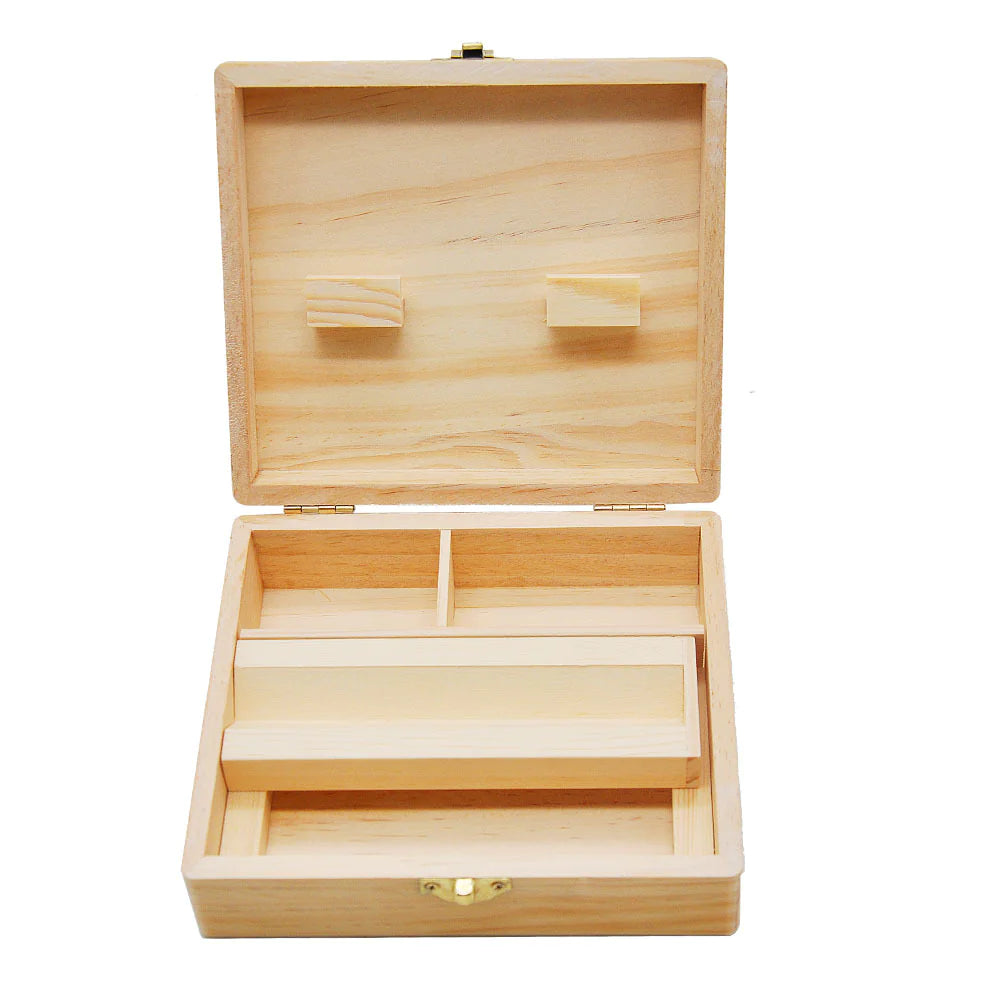 Luxury Bamboo Stash Box with Rolling Tray