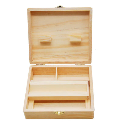 Luxury Bamboo Stash Box with Rolling Tray