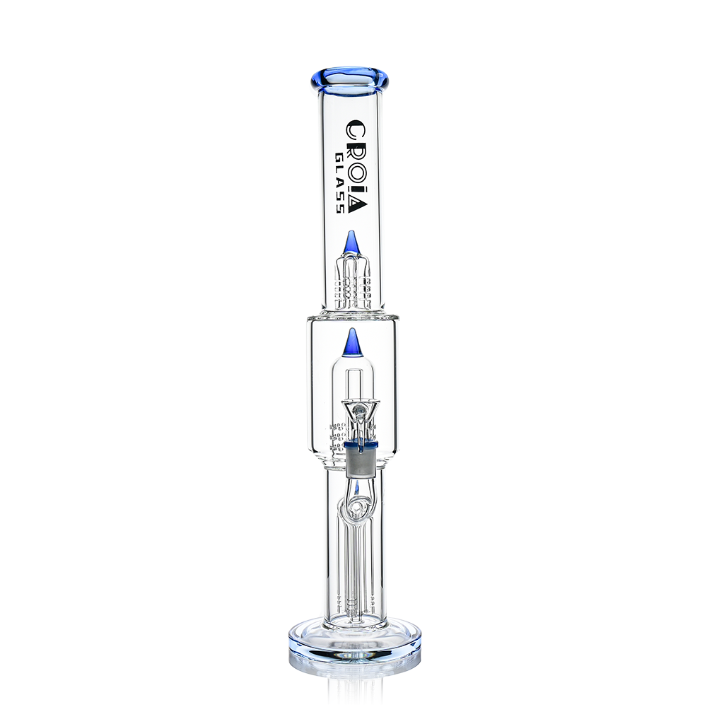 16" Triple Rocket-Perc Scientific Glass Bong | Croia Glass