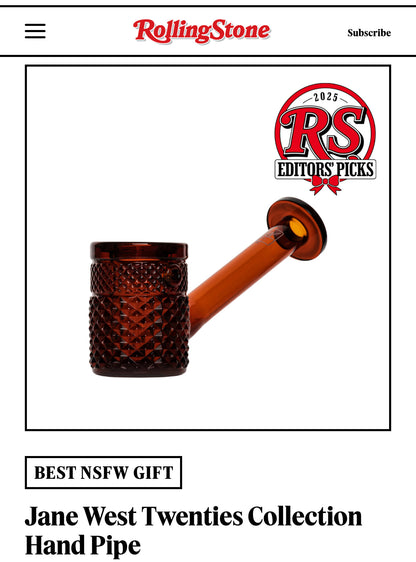 Twenties Collection Hand Pipe | Amber