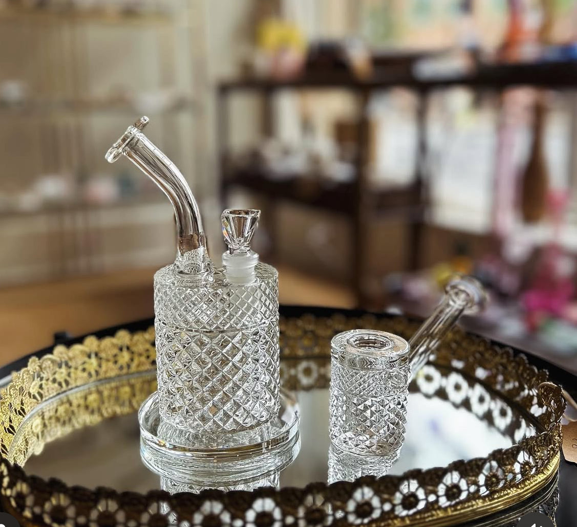 Twenties Collection Water Pipe | Clear
