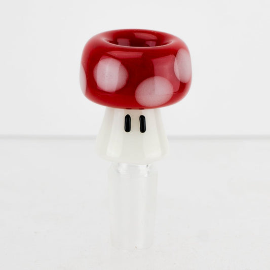 Empire Glassworks Red Mushroom Bowl Piece