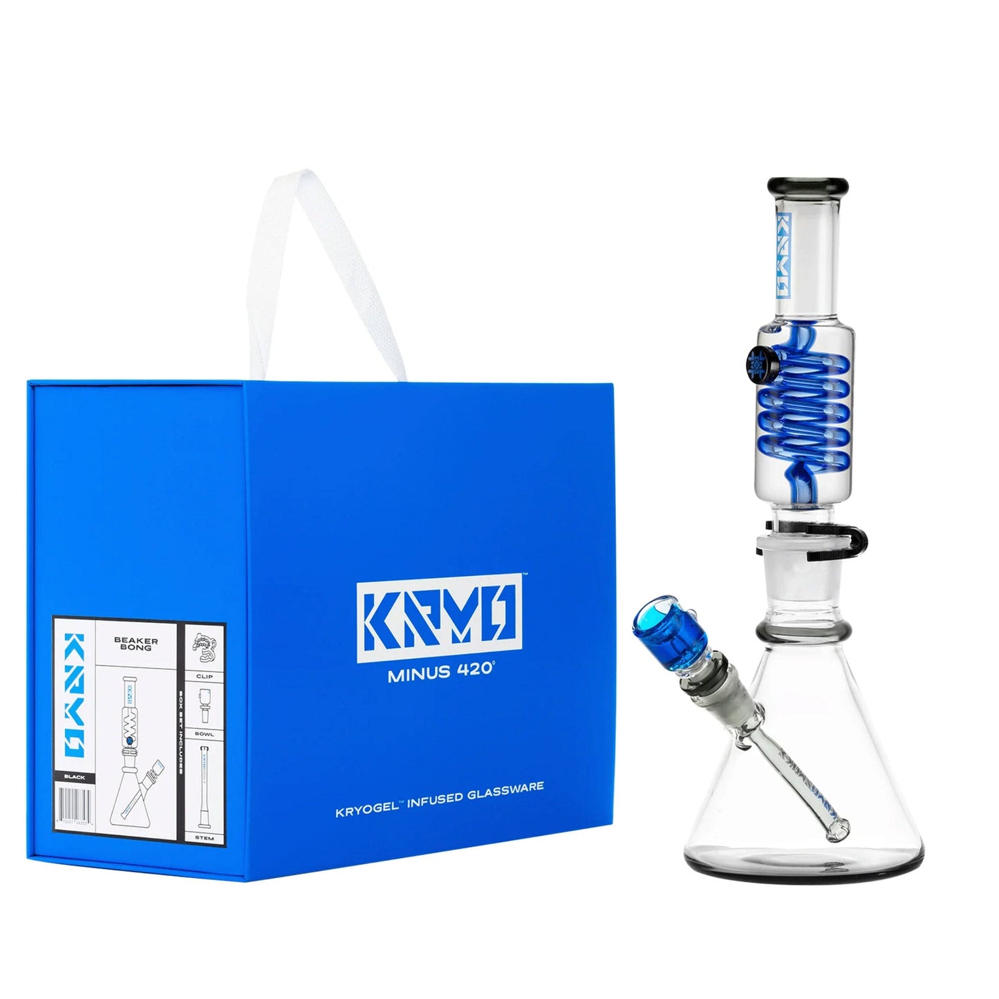 Glycerin Coil Beaker Bong 14″