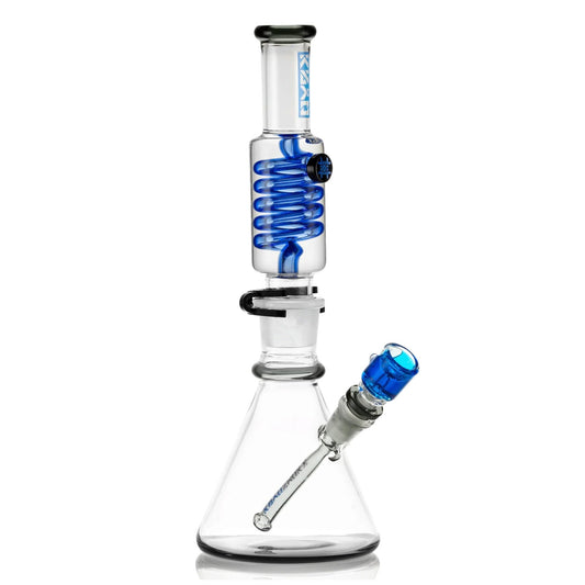 Glycerin Coil Beaker Bong 14″