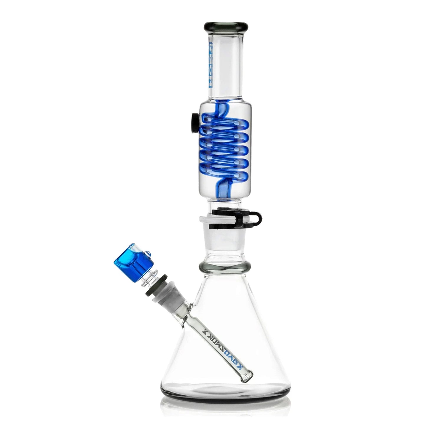 Glycerin Coil Beaker Bong 14″