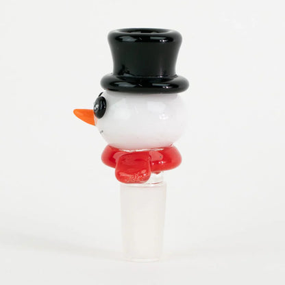 14MM Empire Glassworks Snowman Bowl Piece